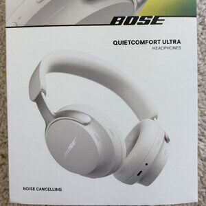 Bose QuietComfort Ultra Bluetooth Headphones, White Smoke